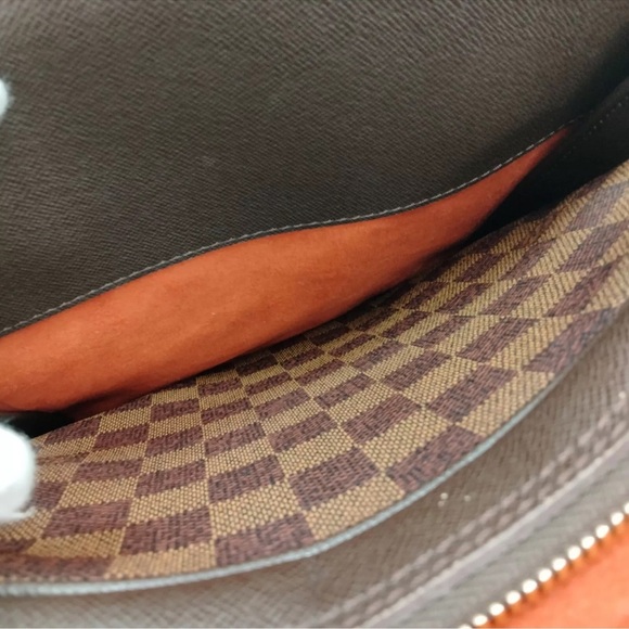 Auth LOUIS VUITTON Damier Ebene Triana Handbag Brown - Picture 11 of 13